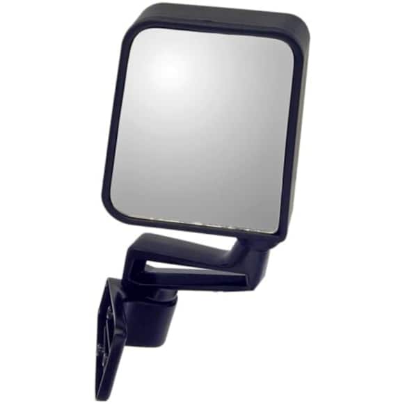 955-231 Driver Side Mirror, Manual Adjust, Non-Heated, Manual Folding, Black, No Signal Light, Without Memory Recall, No Puddle Light, No Auto-Dimming, No Blind Spot Feature