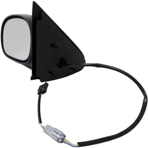 2002 Ford F-150 - Driver Side Mirror,  Except Turn Signal, Power Adjust, Non-Heated, Black, Manual Folding, No Signal Light, No Blind Spot Feature, No Memory, No Puddle Light, No Auto-Dim, Standard Cab Pickup