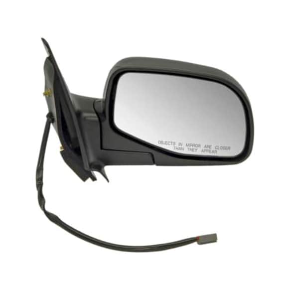 2001 Ford Ranger - Passenger Side Mirror, Power Adjust, Non-Heated, Black, Manual Folding, No Signal Light, No Blind Spot Feature, No Memory, No Puddle Light, No Auto-Dim