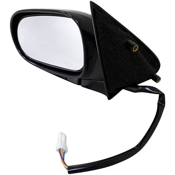 955-437 Driver Side Mirror, Power Adjust, Non-Heated, Manual Folding, Black, No Signal Light, No Memory, No Puddle Light, No Auto-Dim, No Blind Spot Feature