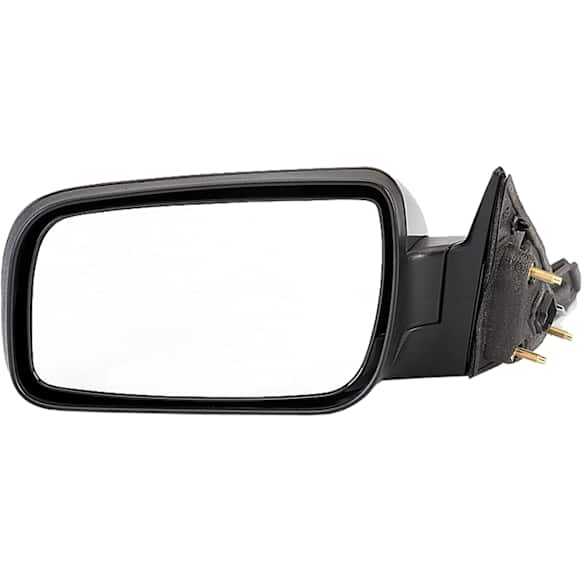 955-726 Driver Side Mirror, Power Adjust, Non-Heated, Power Folding, Black, No Signal Light, No Memory, No Puddle Light, No Auto-Dim, No Blind Spot Feature