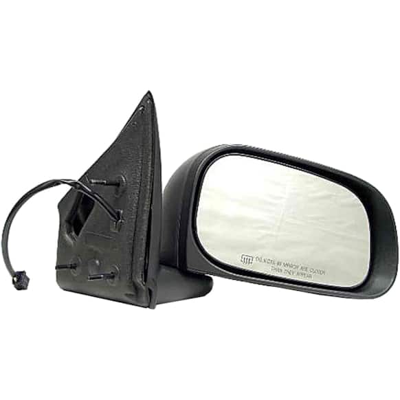 2005 Dodge Durango - Passenger Side Mirror, Except Auto Dimming, Power Adjust, Heated, Black, Manual Folding, No Signal Light, No Blind Spot Feature, With Memory, No Puddle Light, No Auto-Dim