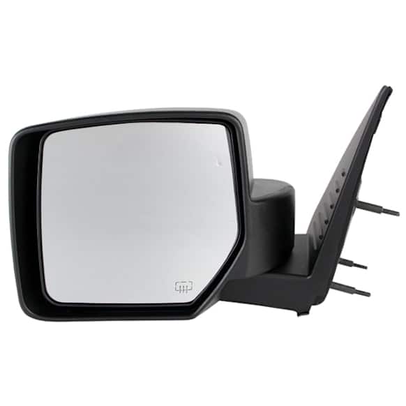959-138 Driver Side Mirror, Power Adjust, Heated, Manual Folding, Black, No Signal Light, No Memory, No Puddle Light, No Auto-Dim, No Blind Spot Feature