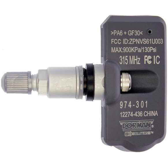 974-301 TPMS Sensor, 315 MHZ, Requires MULTi-FIT Programming Tool