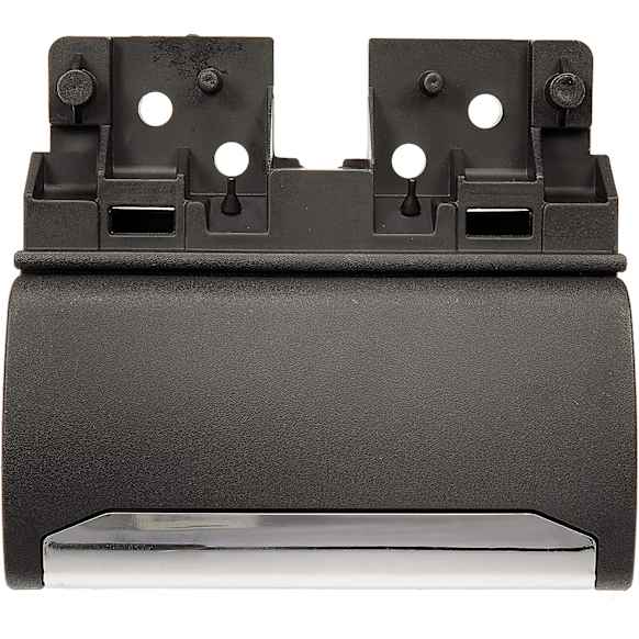 97667 Chrome Lever with Black Bezel Interior Door Handle, Without Door Lock Hole, Help Series