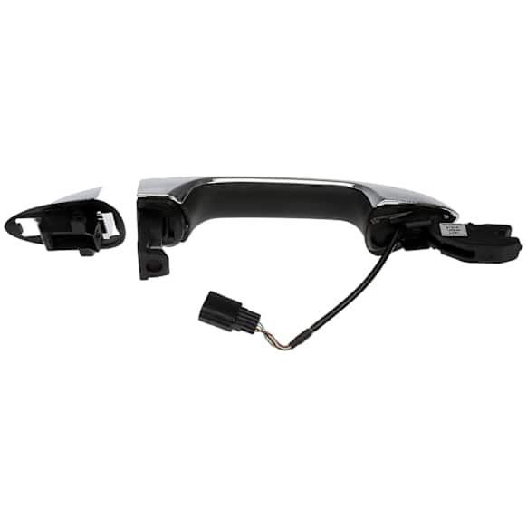 97916 Front, Passenger Side Chrome Exterior Door Handle, Without Key Hole, Help Series