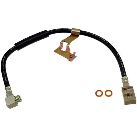 H104352 Front, Driver Side First Stop Series Brake Line, Metal and Rubber