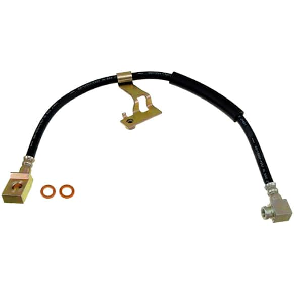 H104353 Front, Passenger Side First Stop Series Brake Line, Metal and Rubber