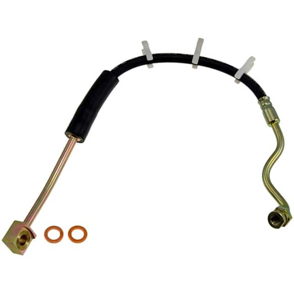 H380318 Front, Driver Side First Stop Series Brake Line, Metal and Rubber