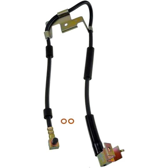H380344 Front, Passenger Side First Stop Series Brake Line, Metal and Rubber