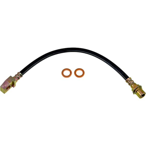 H380366 Front, Driver Side First Stop Series Brake Line, Metal and Rubber