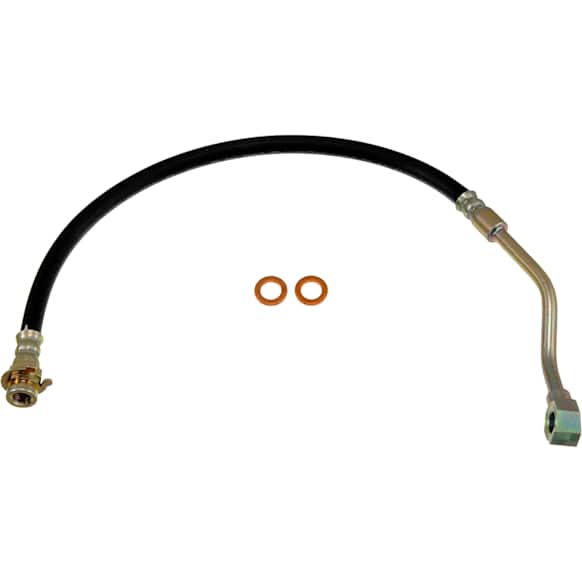 H38058 Front, Driver Side First Stop Series Brake Line, Metal and Rubber