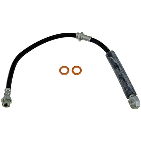H38102 Front, Driver Side First Stop Series Brake Line, Metal and Rubber