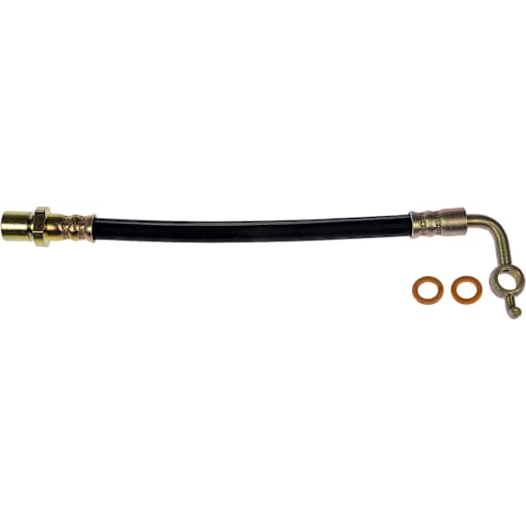 Rear, Driver Side, Outer First Stop Series Brake Line, Metal and Rubber