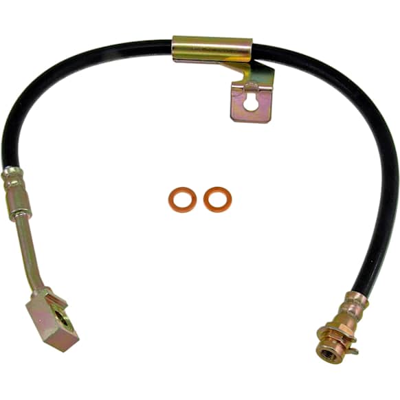 H38454 Front, Passenger Side First Stop Series Brake Line, Metal and Rubber