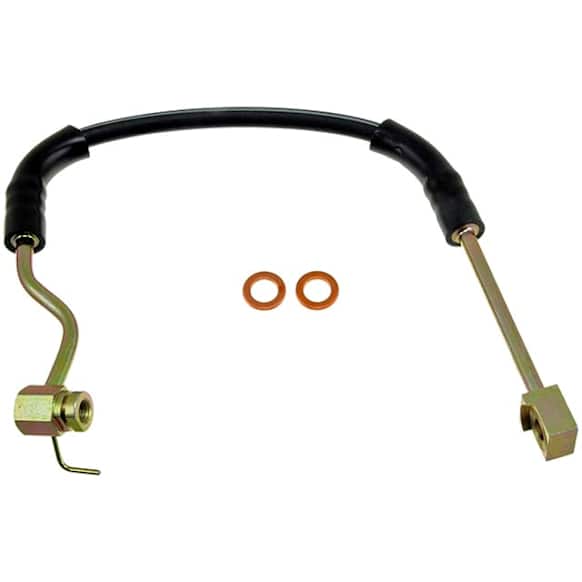 H38557 Front, Passenger Side First Stop Series Brake Line, Metal and Rubber