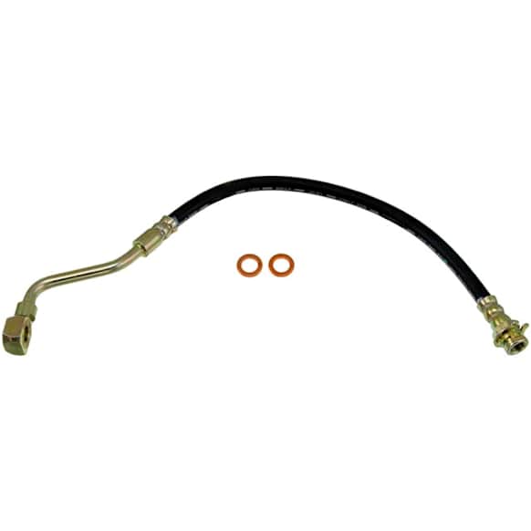 H38587 Front, Passenger Side First Stop Series Brake Line, Metal and Rubber