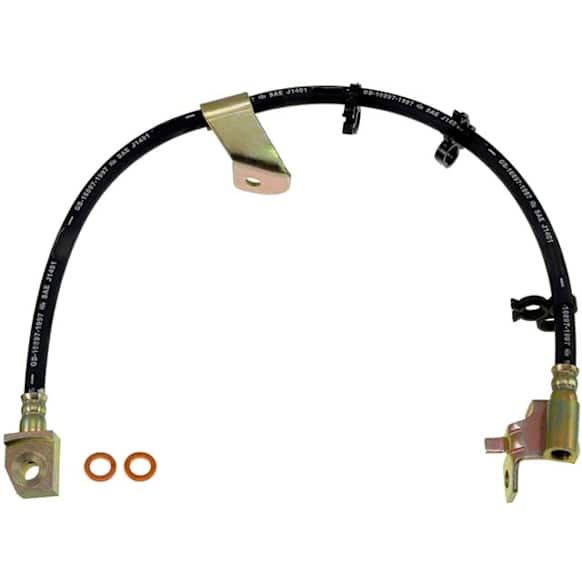2002 Lincoln Navigator - Front, Driver Side Brake Line, RWD, From 3/18/02, Metal and Rubber, First Stop Series