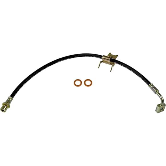 2009 Dodge Challenger - Front, Driver Side Brake Line, With Sales Code BR5 (Performance Brakes, ABS, 4 Wheel Disc Brakes); With Sales Code BR6 (Heavy Duty Brakes, ABS, 4 Wheel Disc Brakes), EPDM Rubber, First Stop Series