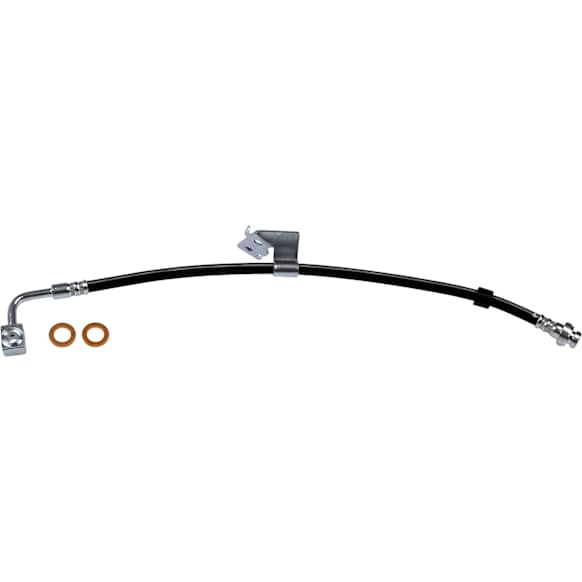 H621284 Front, Driver Side First Stop Series Brake Line, Metal and Rubber