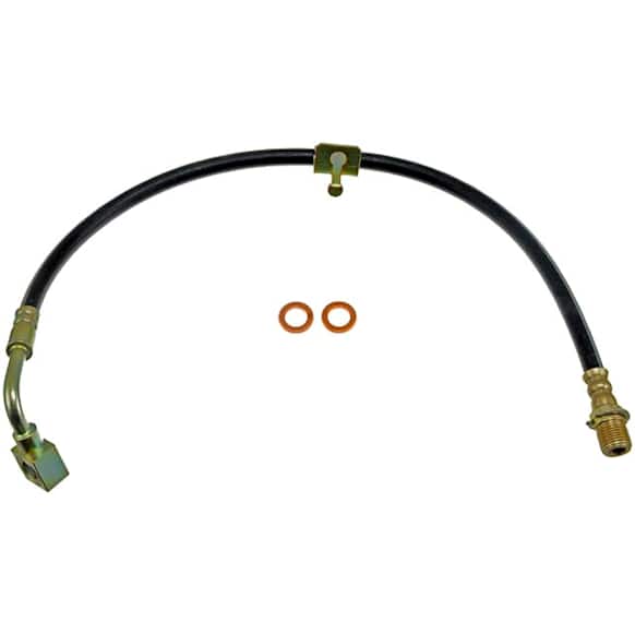 1977 Chevrolet G30 - Front, Driver Side Brake Line, 6,400 to 8,400 Lb. GVW; With Single Rear Wheel (SRW), Metal and Rubber, First Stop Series