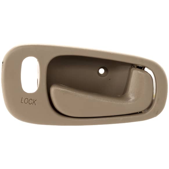 Front or Rear, Passenger Side Interior Door Handle, Beige, With Door Lock Hole, For Models With Power Door Locks