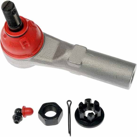 TO92435RD Front, Driver or Passenger Side, Outer Tie Rod End, Premium Chassis Series