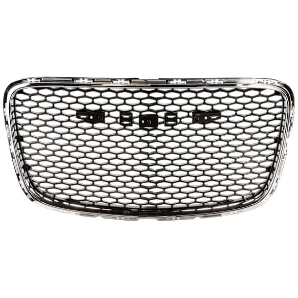 Grille Assembly, Chrome Shell with Painted Silver Gray Insert