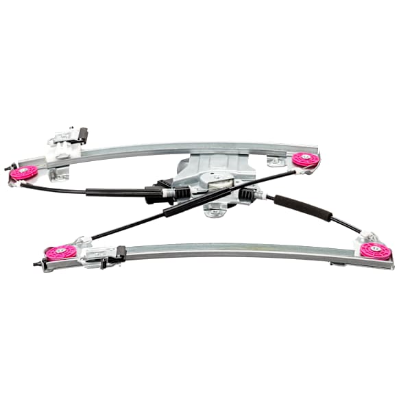 7-Pin Connector Front, Driver Side Power Window Regulator, with Motor, For Models with Express Up and Down, Production Date To April 26, 2012