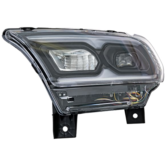 2021 Dodge Durango R/T - Driver Side LED Headlight, With bulb(s), LED Type, For Models Without Headlight Leveling, Clear Lens, Black Interior