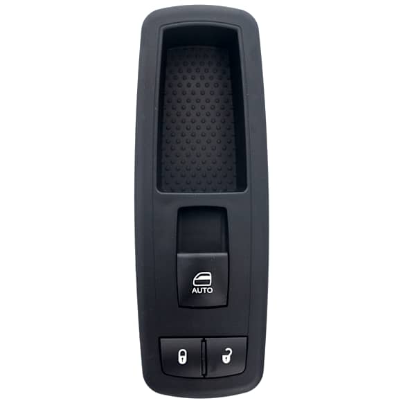 Front, Passenger Side Window Switch, Black, 3 Buttons