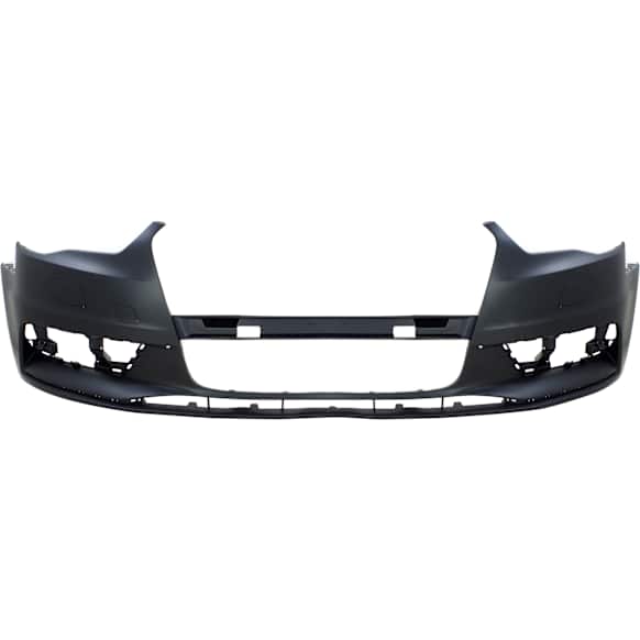 Front Primed Bumper Cover, Convertible/Sedan, Without Parking Aid Sensor Holes, Without Headlight Washer Holes
