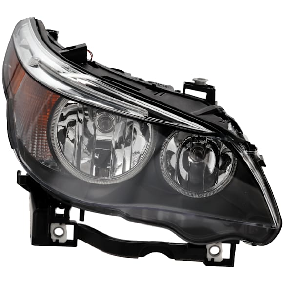 2004 BMW 525i - Passenger Side Halogen Headlight, With bulb(s),  For Models Without Auto Adjust , OE Replacement, Sedan