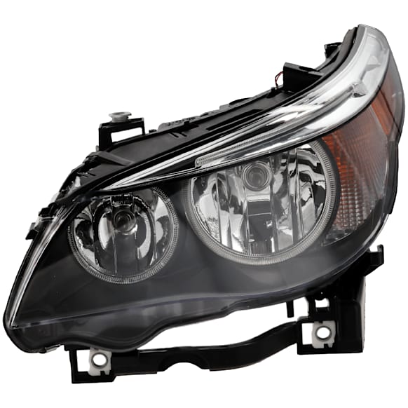 2006 BMW 530i - Driver Side Halogen Headlight, With bulb(s),  For Models Without Auto Adjust , OE Replacement, Sedan