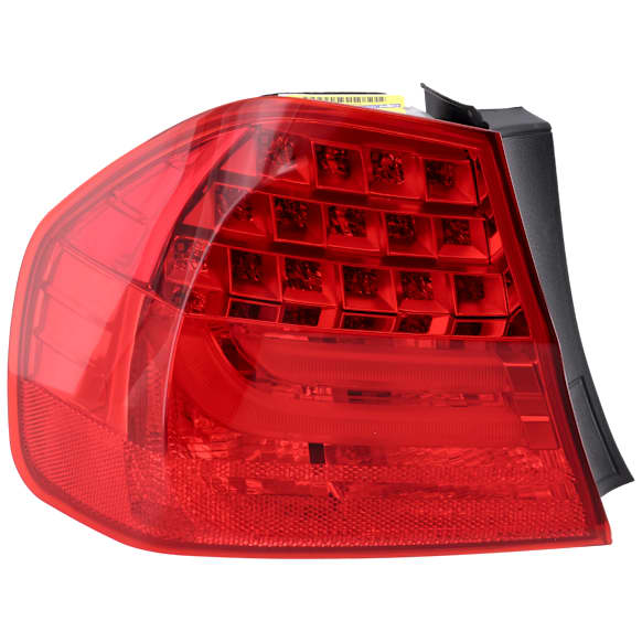 Driver Side, Outer Tail Light, with Bulb, LED, Red Lens, Base Model, Sedan, CAPA Certified