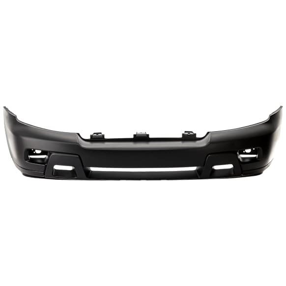 Front Primed Bumper Cover, LT Model, With Fog Light Holes, Without Parking Aid Sensor Holes