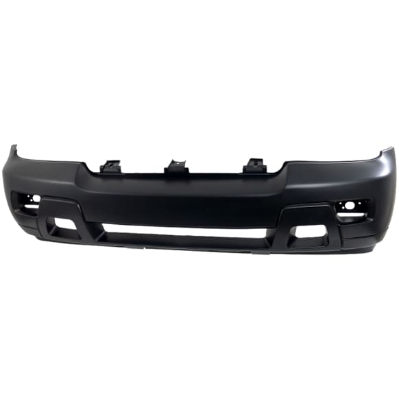 Front Primed Bumper Cover, LT Model, With Fog Light Holes, Without Parking Aid Sensor Holes, CAPA CERTIFIED