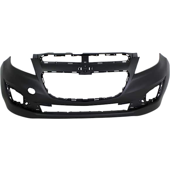 Front Primed Bumper Cover, With Fog Light Holes, Without Parking Aid Sensor Holes