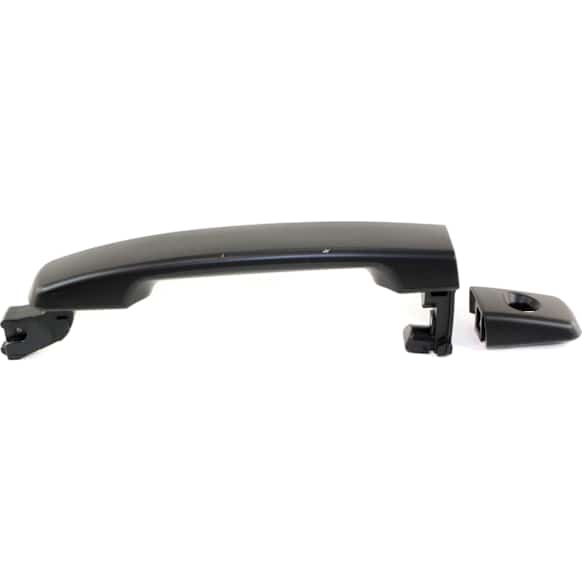 Front, Driver Side Exterior Door Handle, Smooth Black, With Key Hole