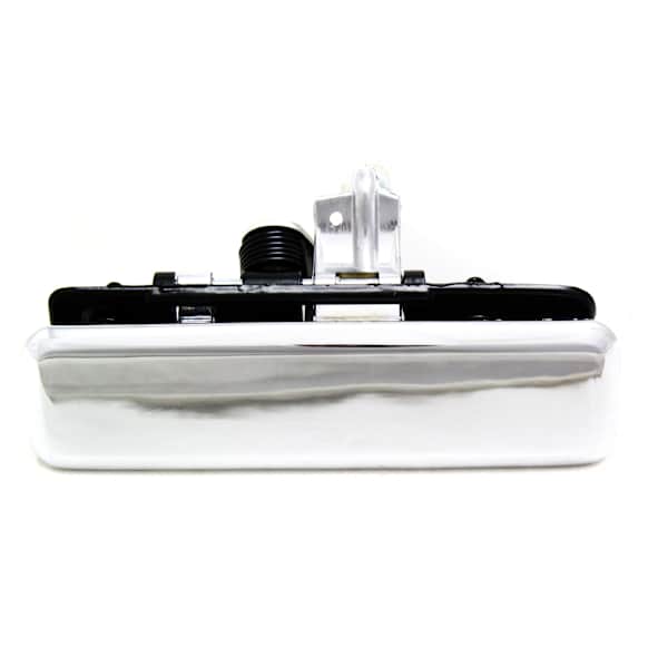 Front, Passenger Side Exterior Door Handle, Chrome, Without Key Hole, With Steel Rod Retainer