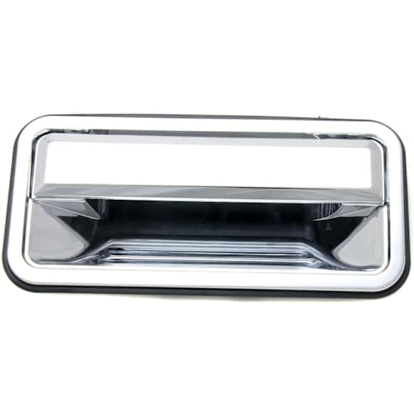 Rear, Passenger Side Chrome Exterior Door Handle, Without Key Hole