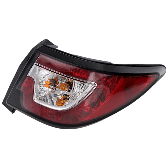 Passenger Side, Outer Tail Light, with Bulb, Halogen, Clear Lens, CAPA CERTIFIED
