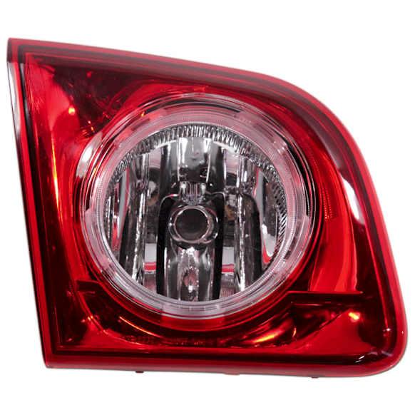 Driver Side, Inner Tail Light, with Bulb, Halogen, Clear and Red Lens, Hybrid/LS/LT Models