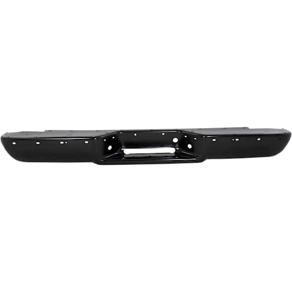 1992 Chevrolet C1500 - Step Bumper, Stepside, For Models With Impact Strip Holes, Powdercoated Black, Face Bar Only; With pad provision, Without mounting bracket(s)
