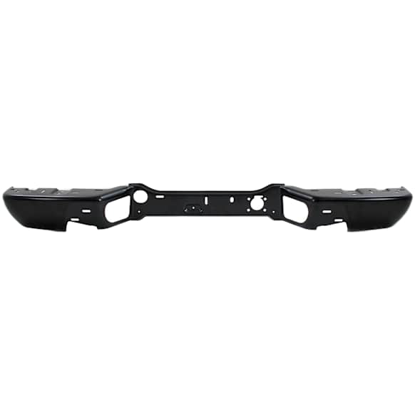 Step Bumper, Powdercoated Black Face Bar Only; With pad provision Without mounting bracket(s)