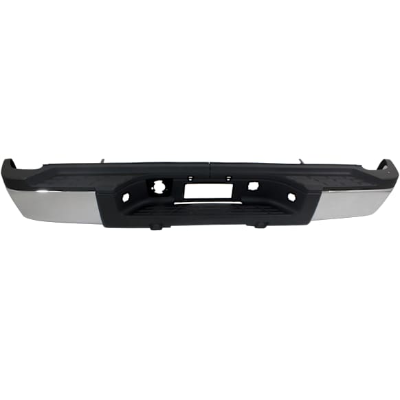 2010 Chevrolet Silverado 2500 HD - Step Bumper, For Models Without Rear Object Sensor Holes, Chrome, Face Bar and Pads, Without mounting bracket(s)