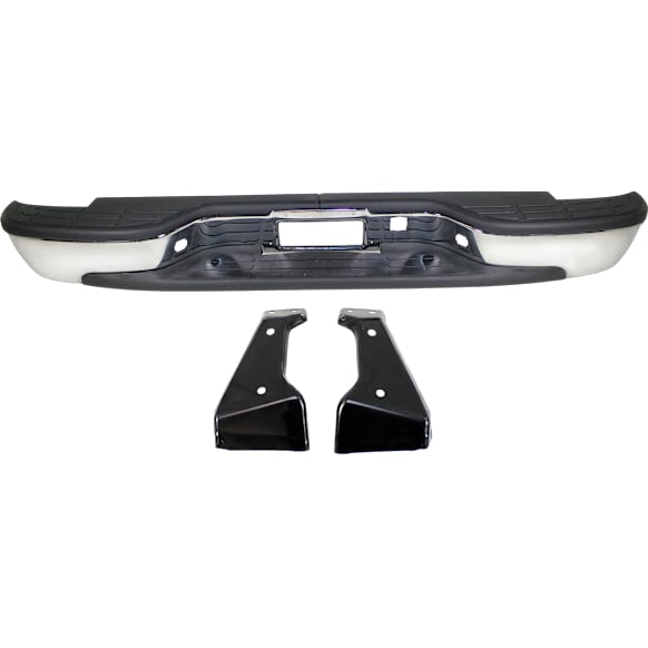 Step Bumper, Chrome Face Bar and Pads With mounting bracket(s)