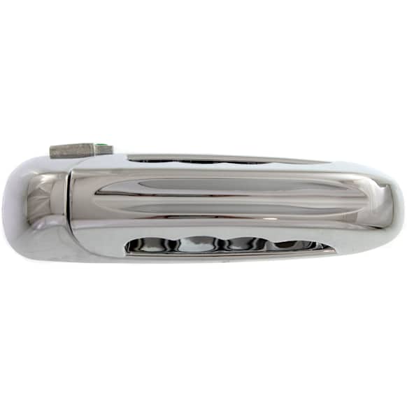 Rear, Passenger Side Exterior Door Handle, Chrome, Without Key Hole, With Slash Design Lever