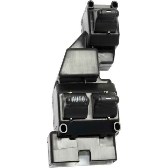 Front, Driver Side Window Switch, Black, 1-Button