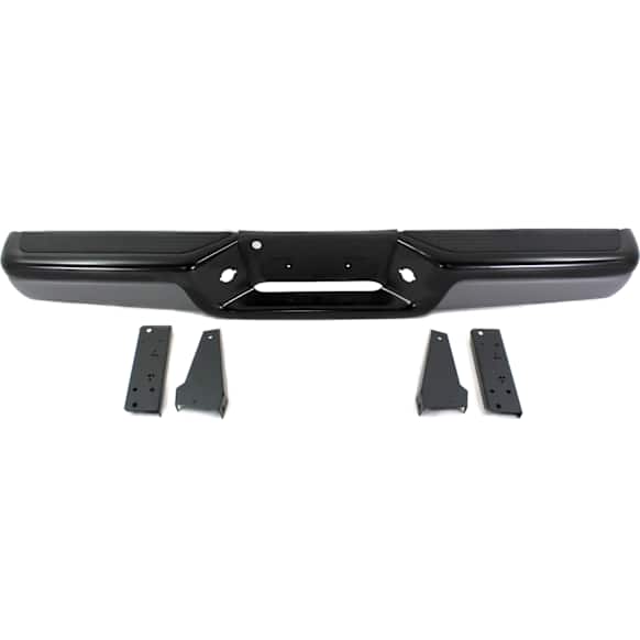 1997-2004 Dodge Dakota - Step Bumper, Powdercoated Black Face Bar and Pads With mounting bracket(s)